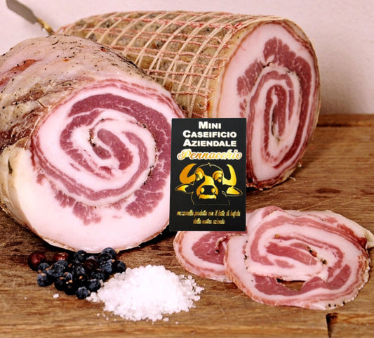 Pancetta magretta di maiale  trancio da 500 g